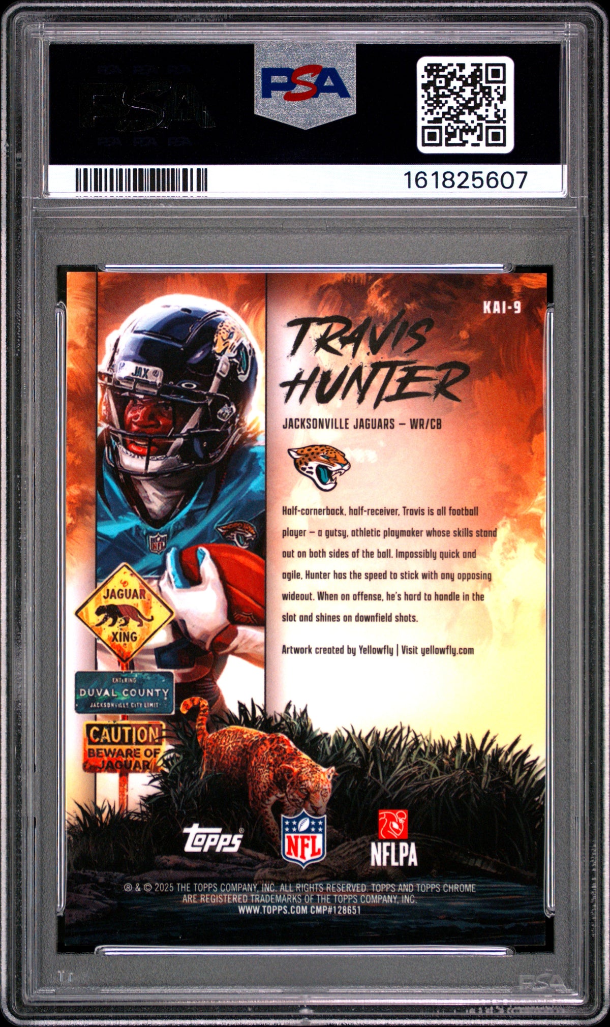 2025 TOPPS CHROME KAIJU #9 TRAVIS HUNTER PSA 10 GEM MINT