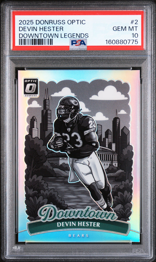 2025 PANINI DONRUSS OPTIC DOWNTOWN LEGENDS #2 DEVIN HESTER PSA 10 GEM MINT