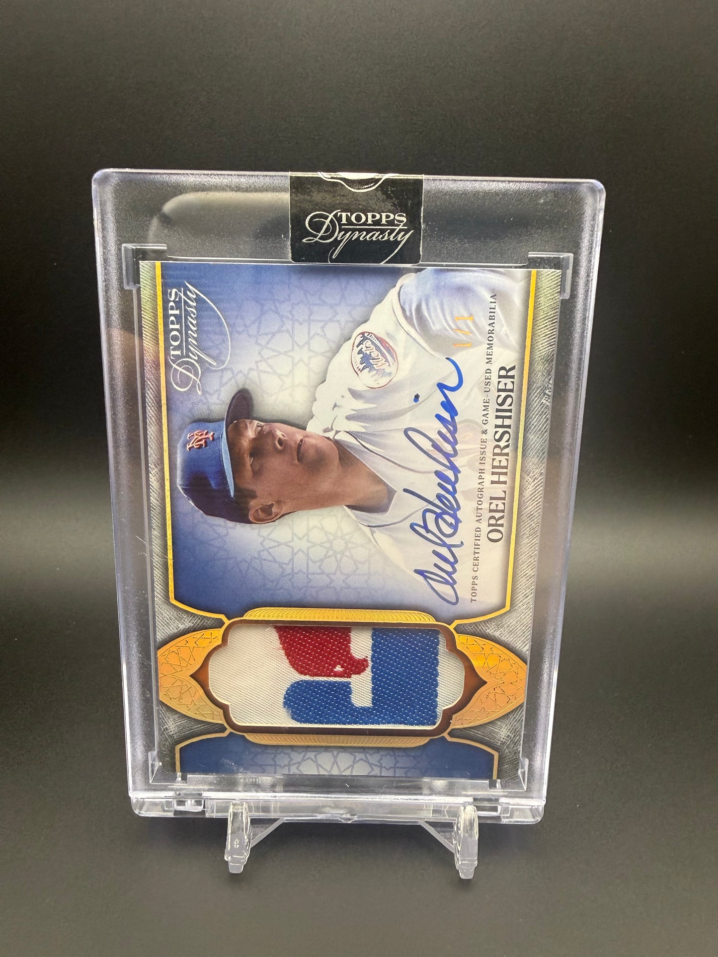 2025 TOPPS DYNASTY PATCH AUTO OREL HERSHISER 1/1 LOGO ONE OF ONE