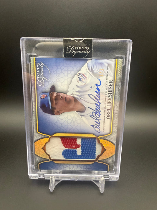 2025 TOPPS DYNASTY PATCH AUTO OREL HERSHISER 1/1 LOGO ONE OF ONE