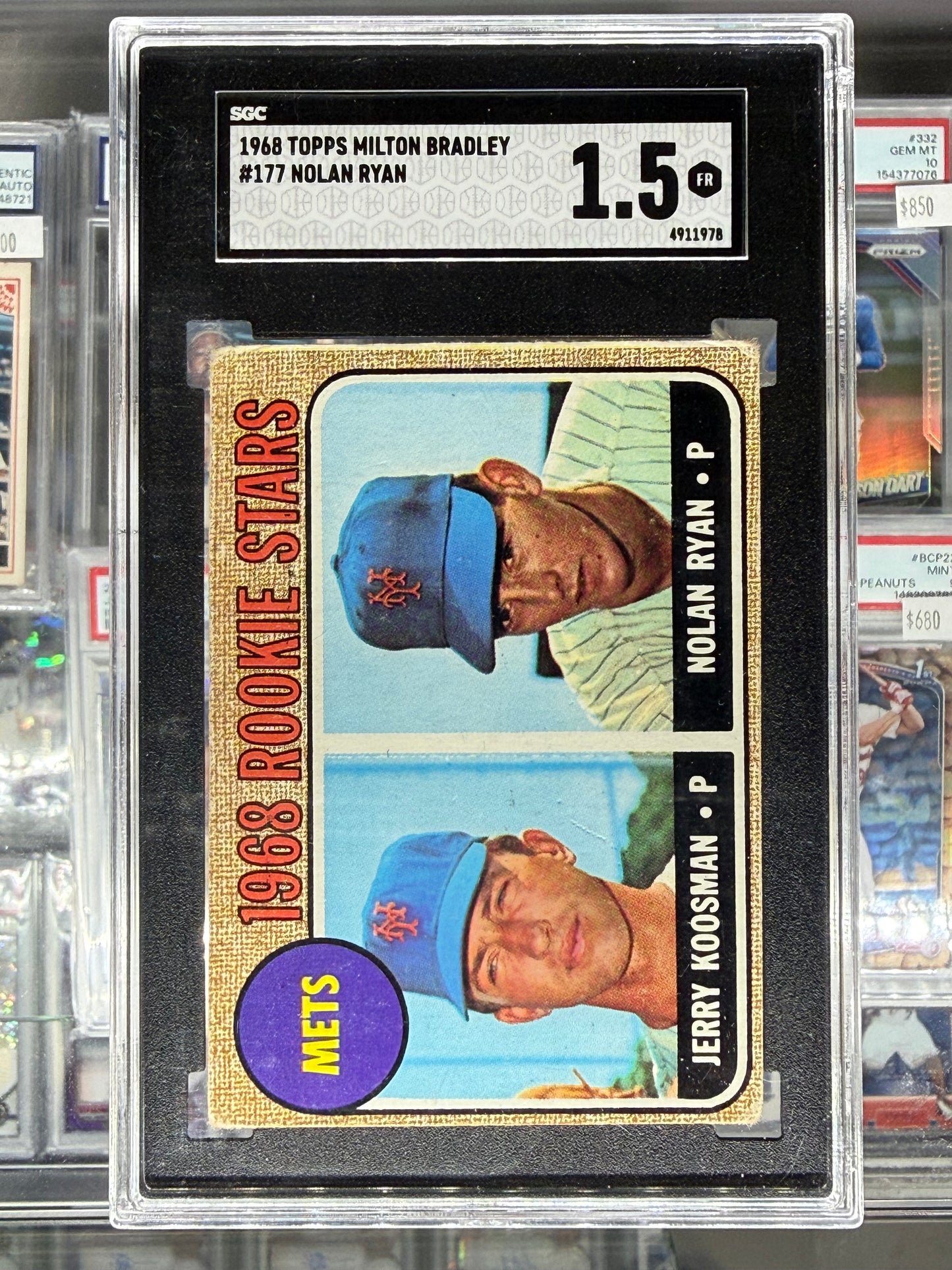 1968 TOPPS NOLAN RYAN #177 SGC 1.5 FR ROOKIE