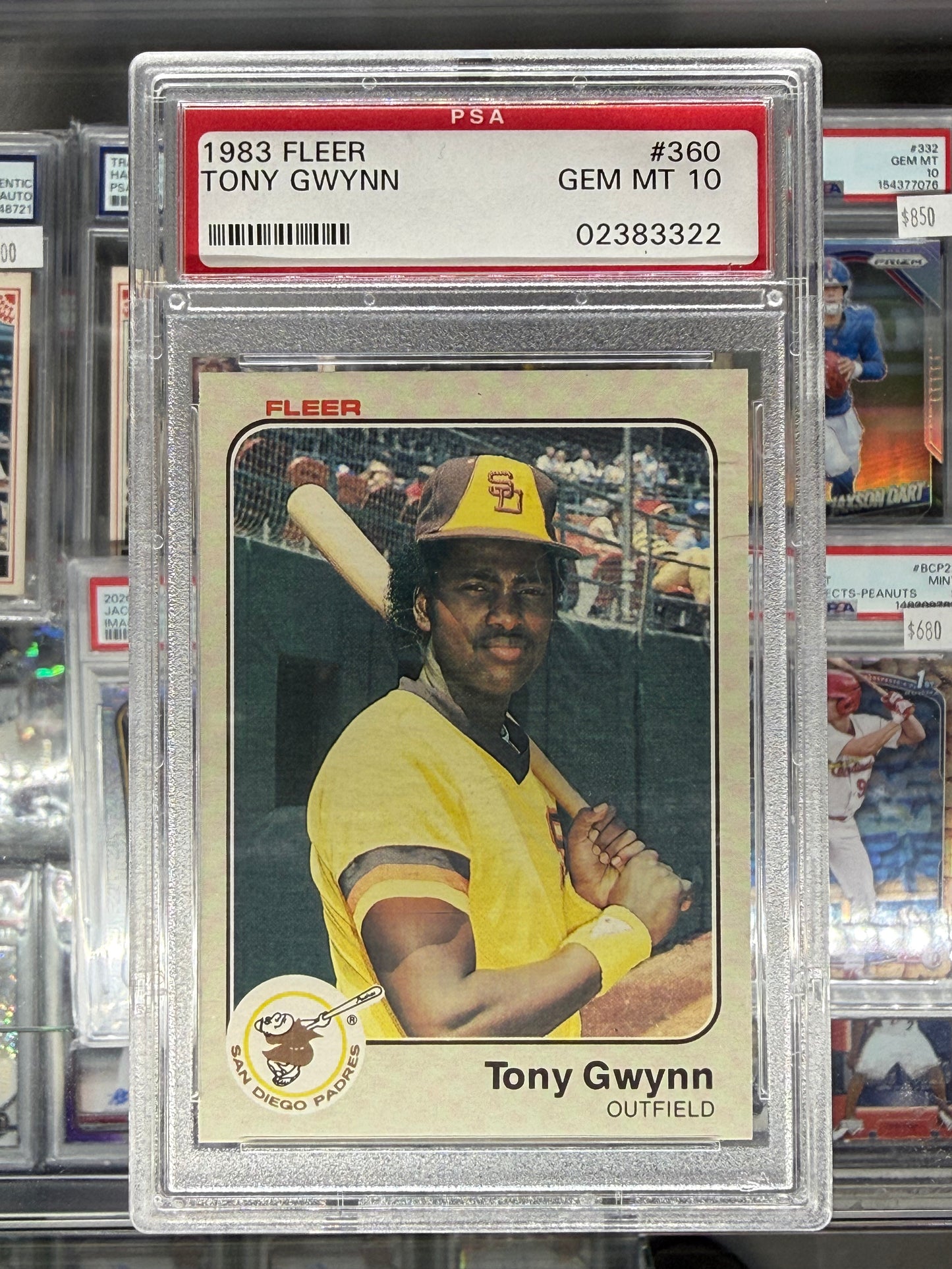 1983 FLEER TONY GWYNN #360 PSA 10 GEM MINT ROOKIE