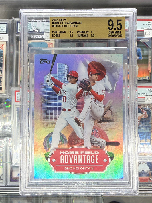 2023 TOPPS HOME FIELD ADVANTAGE #HA3 SHOHEI OHTANI BGS 9.5 GEM MINT